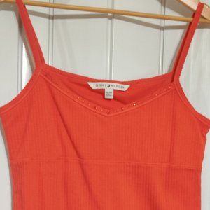 Tommy Hilfiger strap Orange blouse with built in bra.